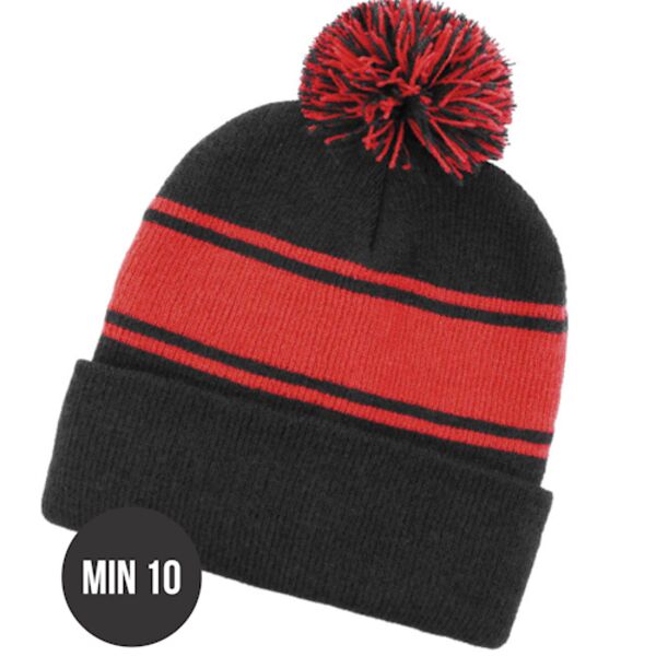 Pom Pom Roll Up Panel Beanies Thumbnail